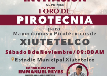 Promueven en Xiutetelco el manejo seguro de la pirotecnia con foro especializado para mayordomos y artesanos